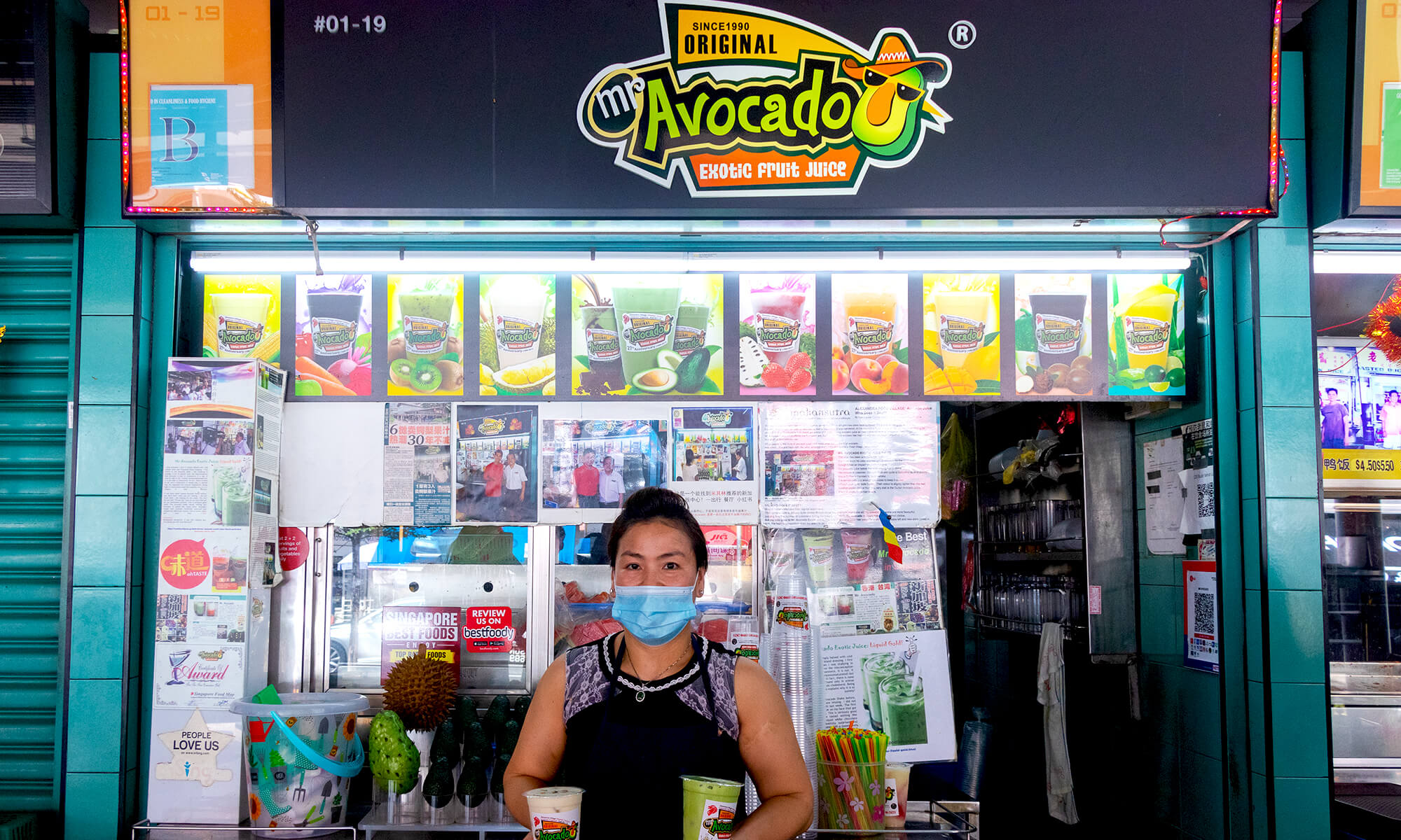 Alexandra Village Hawker First Avocado Juice by Mr Avocado Exotic Fruit Juice